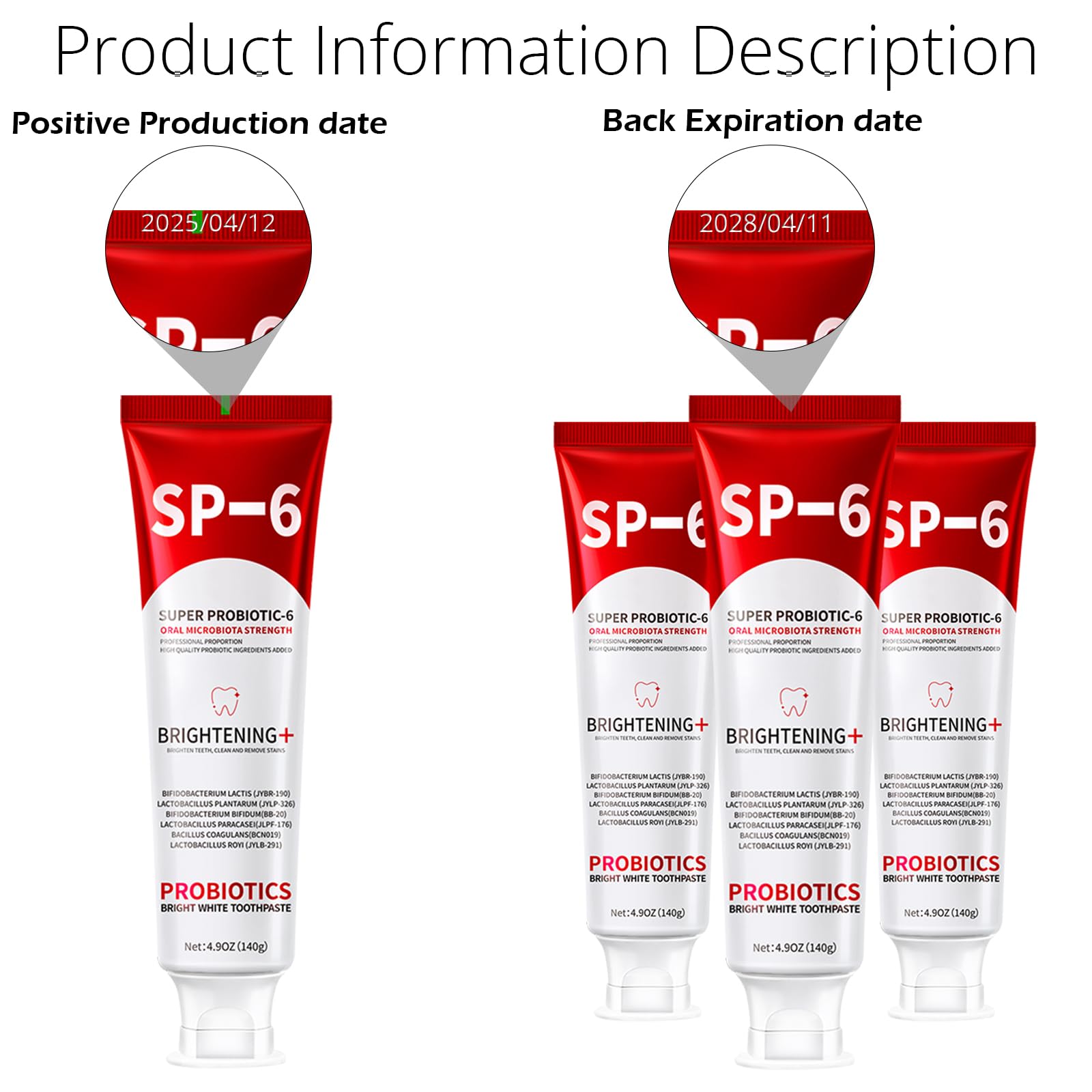 Complete oral wellness with SP-6 toothpaste concept