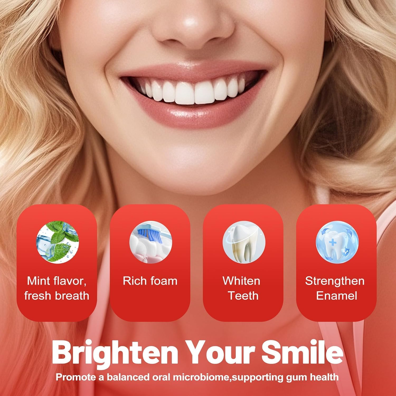 SP-6 Probiotics Whitening Toothpaste tube with mint