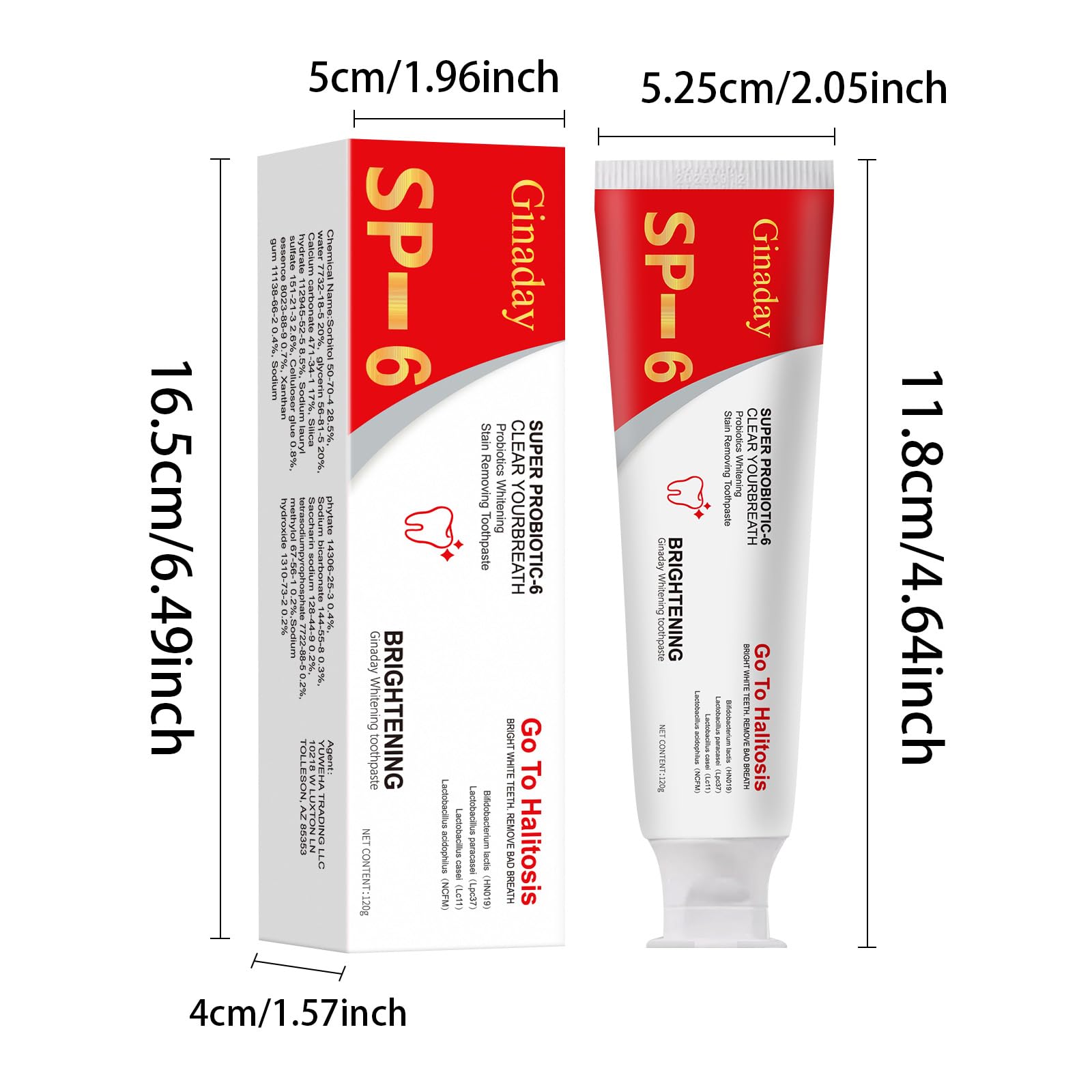 Fresh breath cue with SP-6 Ultra Whitening toothpaste