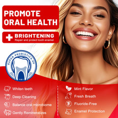 Creamy mint toothpaste texture on a toothbrush
