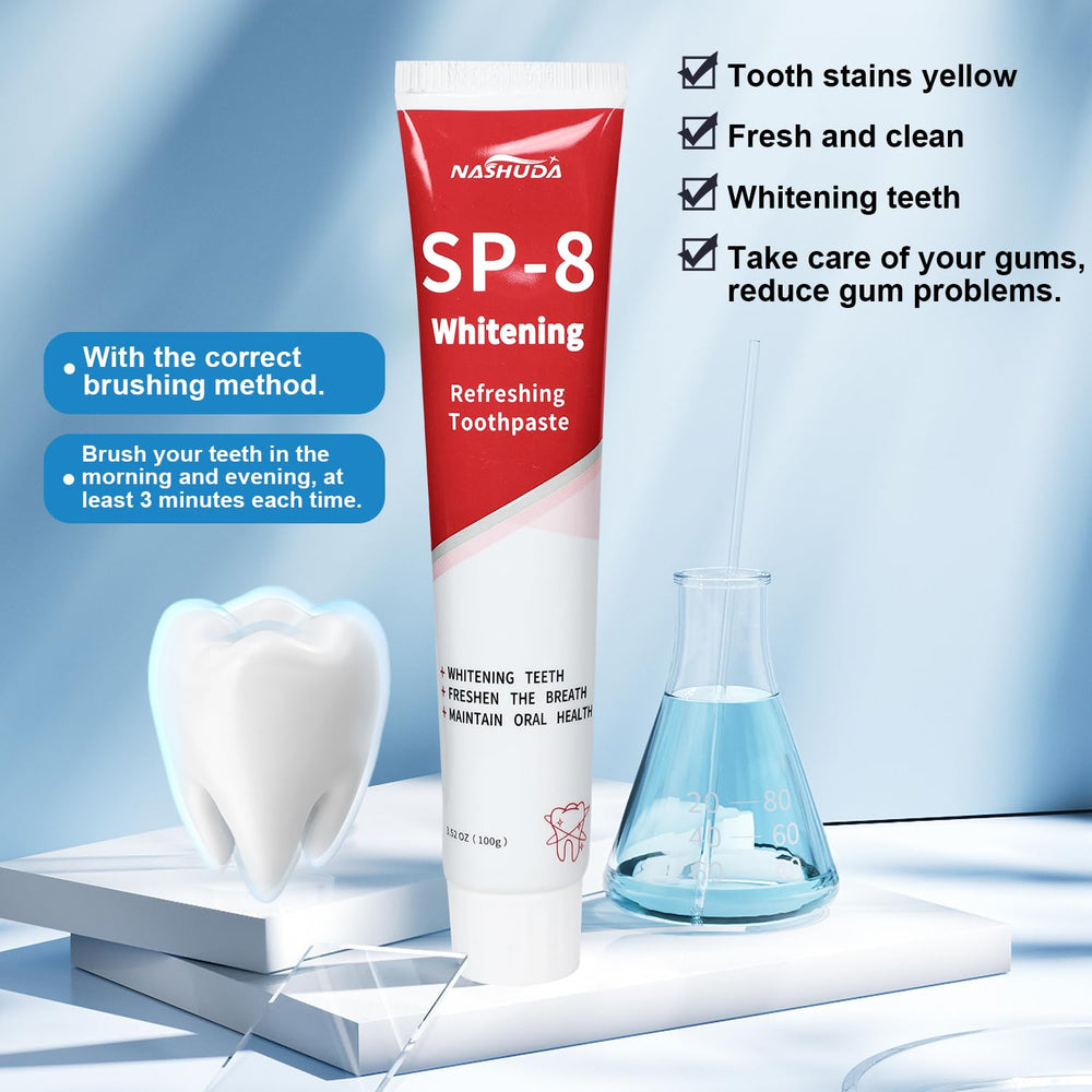 Close-up of toothpaste being applied on toothbrush
