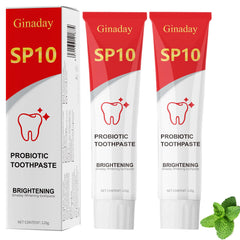 SP10 Probiotic Whitening Toothpaste two-pack packaging