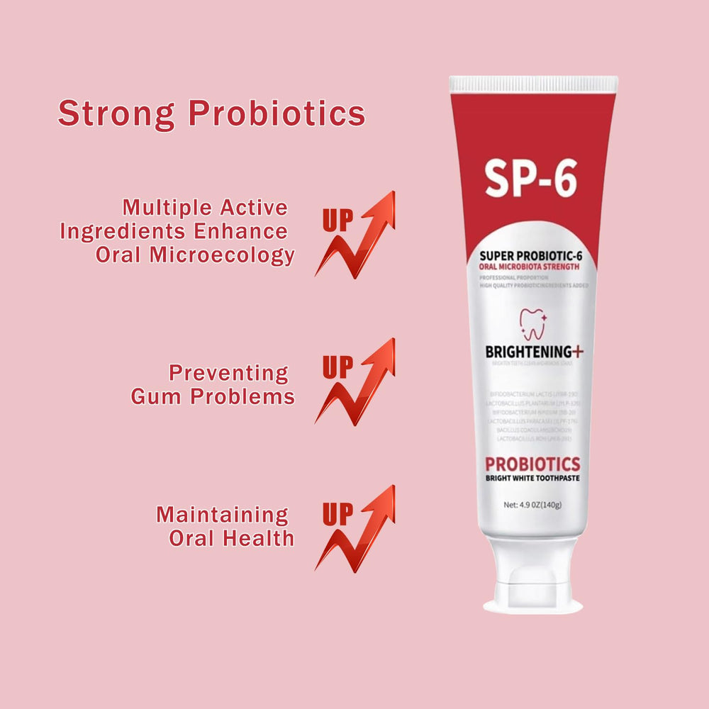 SP-6 Probiotic Whitening Toothpaste packaging box