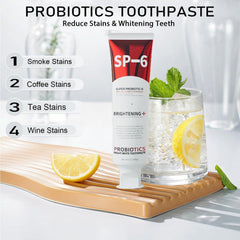 Illustration showing six probiotic strains in SP-6 formula