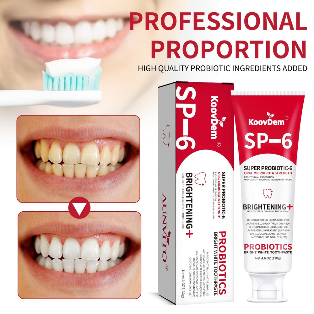 Toothpaste being dispensed with fresh breath concept