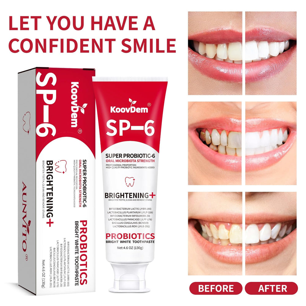 Gum care and enamel protection illustration on packaging