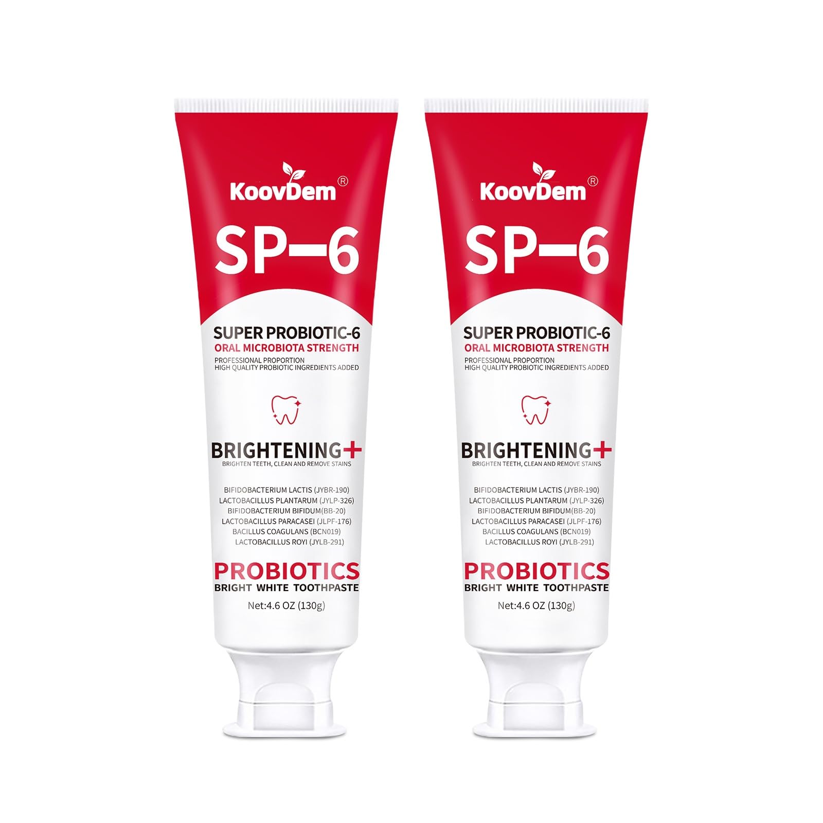SP-6 Probiotics Whitening Toothpaste Red tube – front view