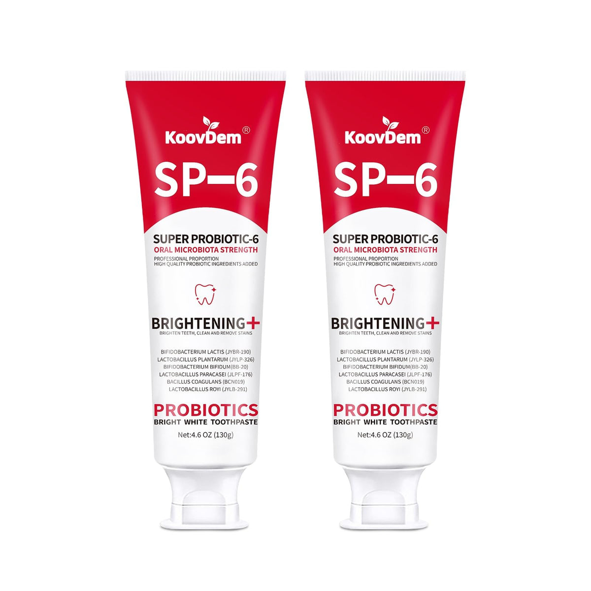 SP-6 Probiotics Whitening Toothpaste Red tube – front view