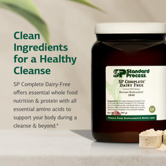 Scoop with dairy-free rice protein powder