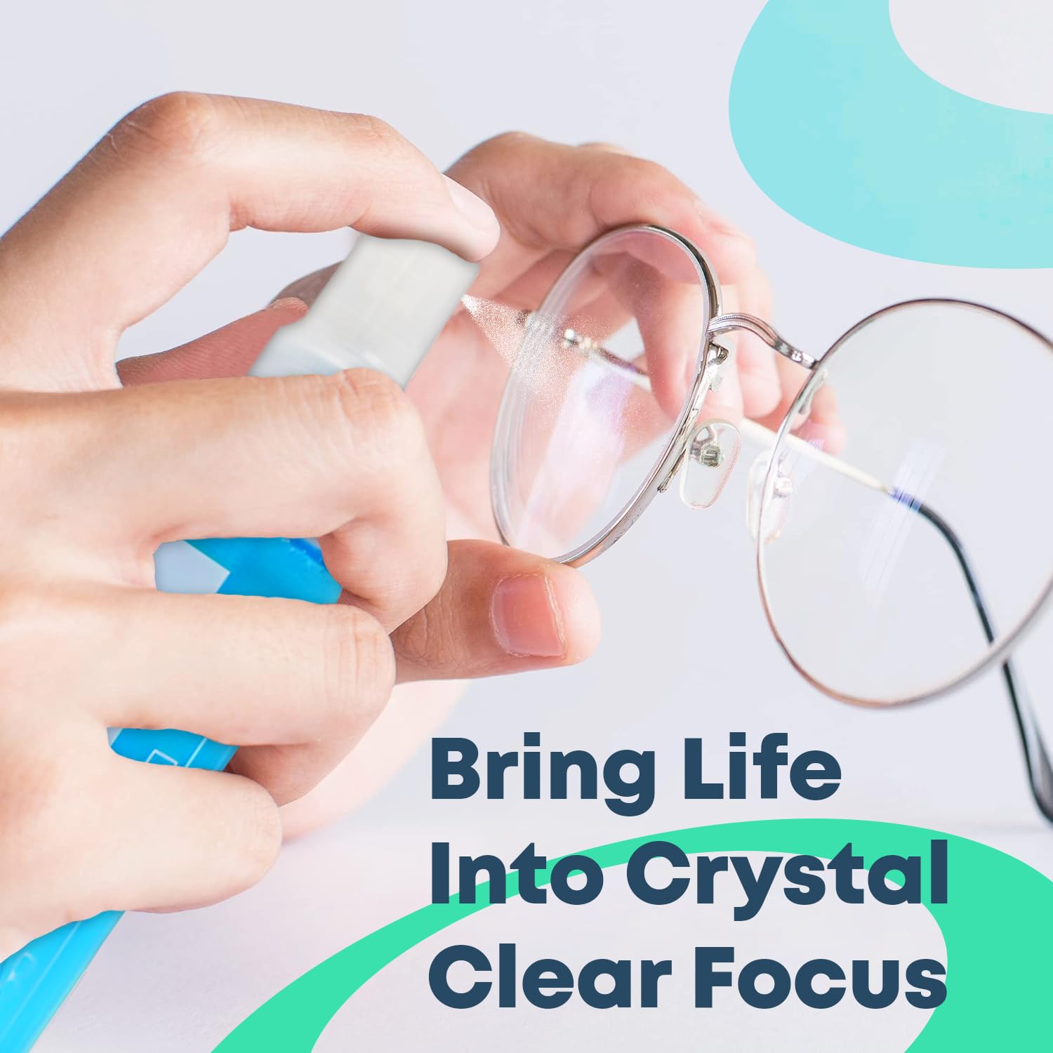Camera lens and glasses cleaned with kit