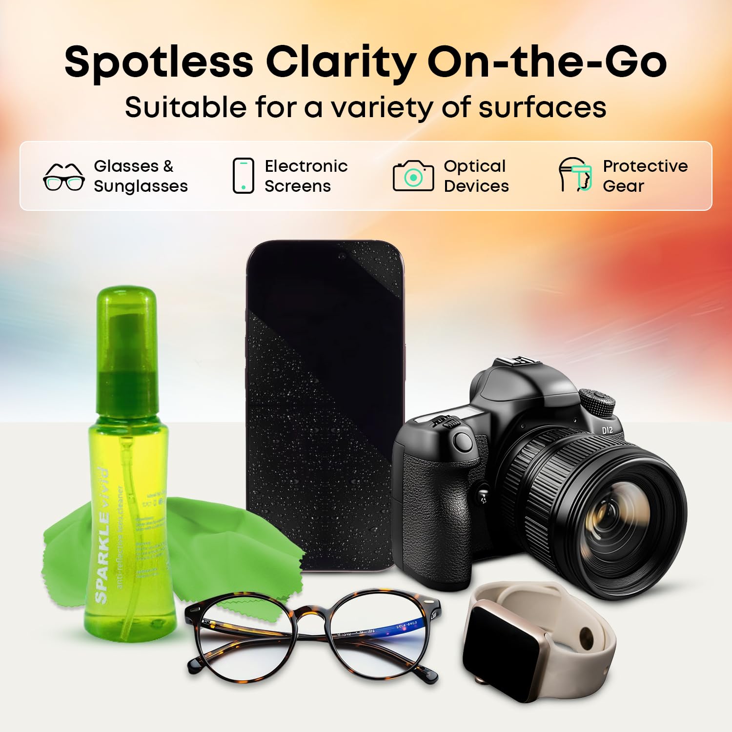 Two 2oz spray bottles included in the kit