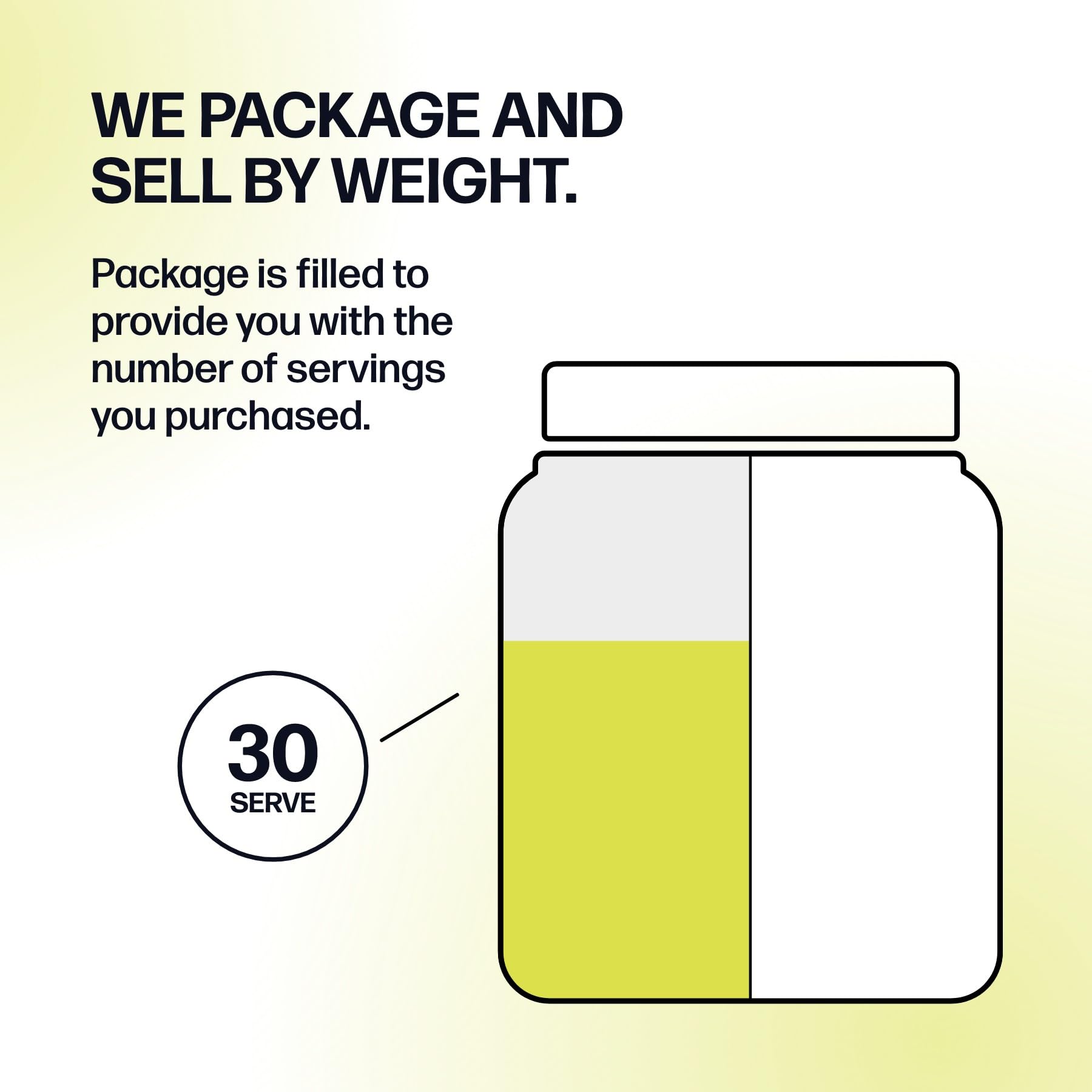 Product packaging showing 30 servings