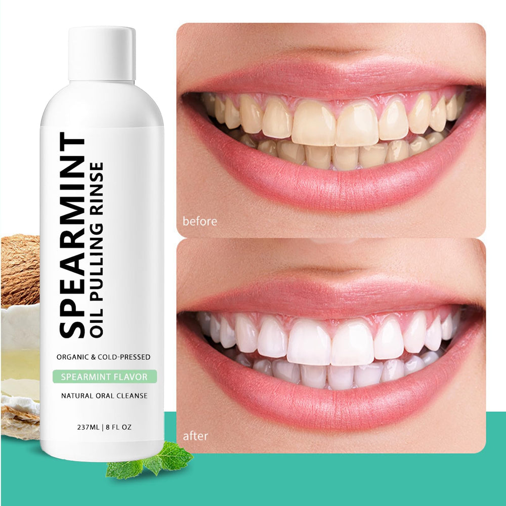 Ingredients of spearmint oil pulling mouthwash