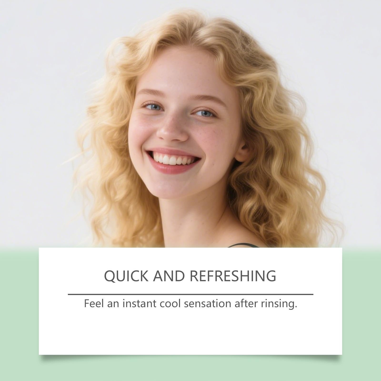 Mint leaves and coconut oil in mouthwash