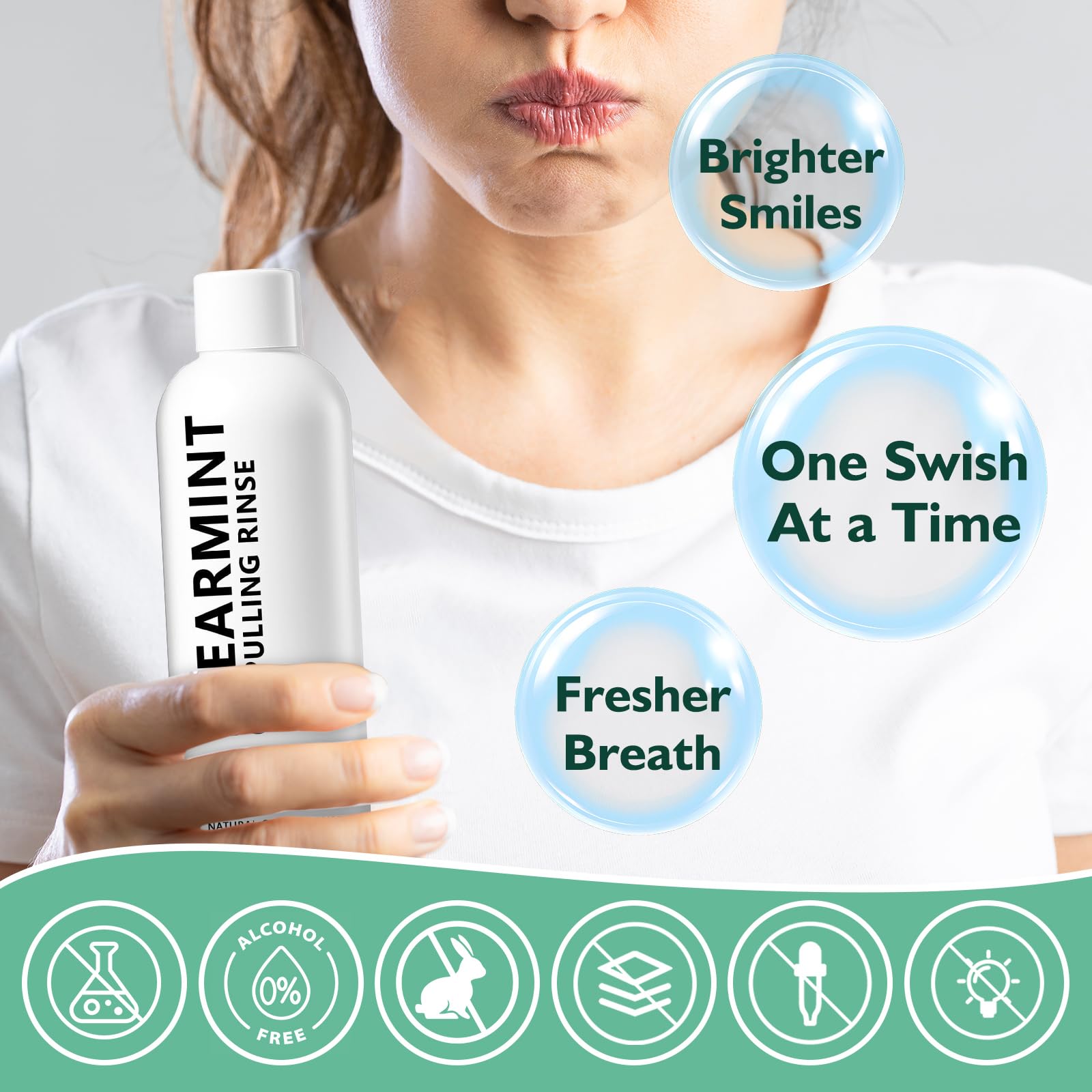 Cold-pressed coconut oil ingredient for oil pulling