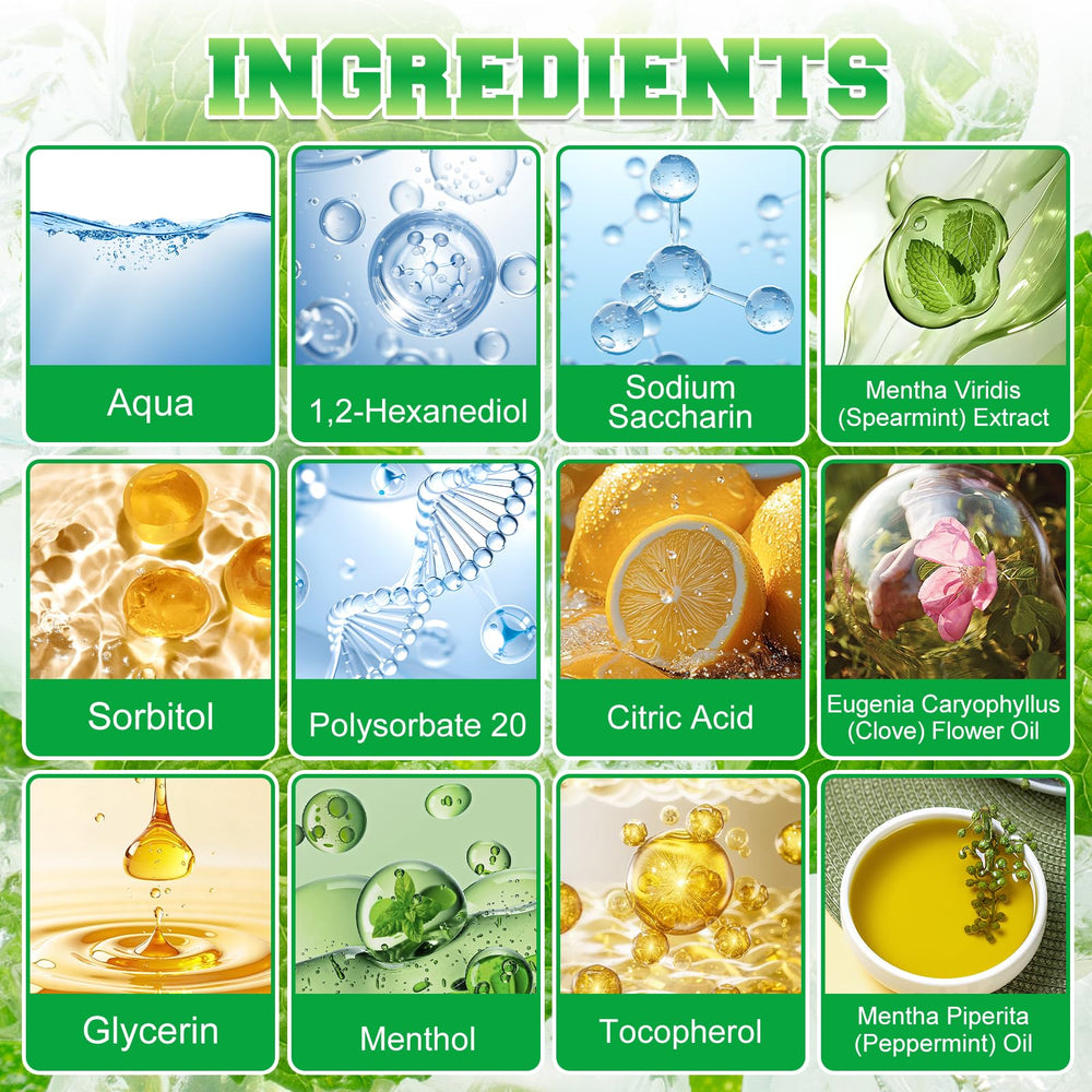 Ingredients and plant extracts for oil pulling rinse