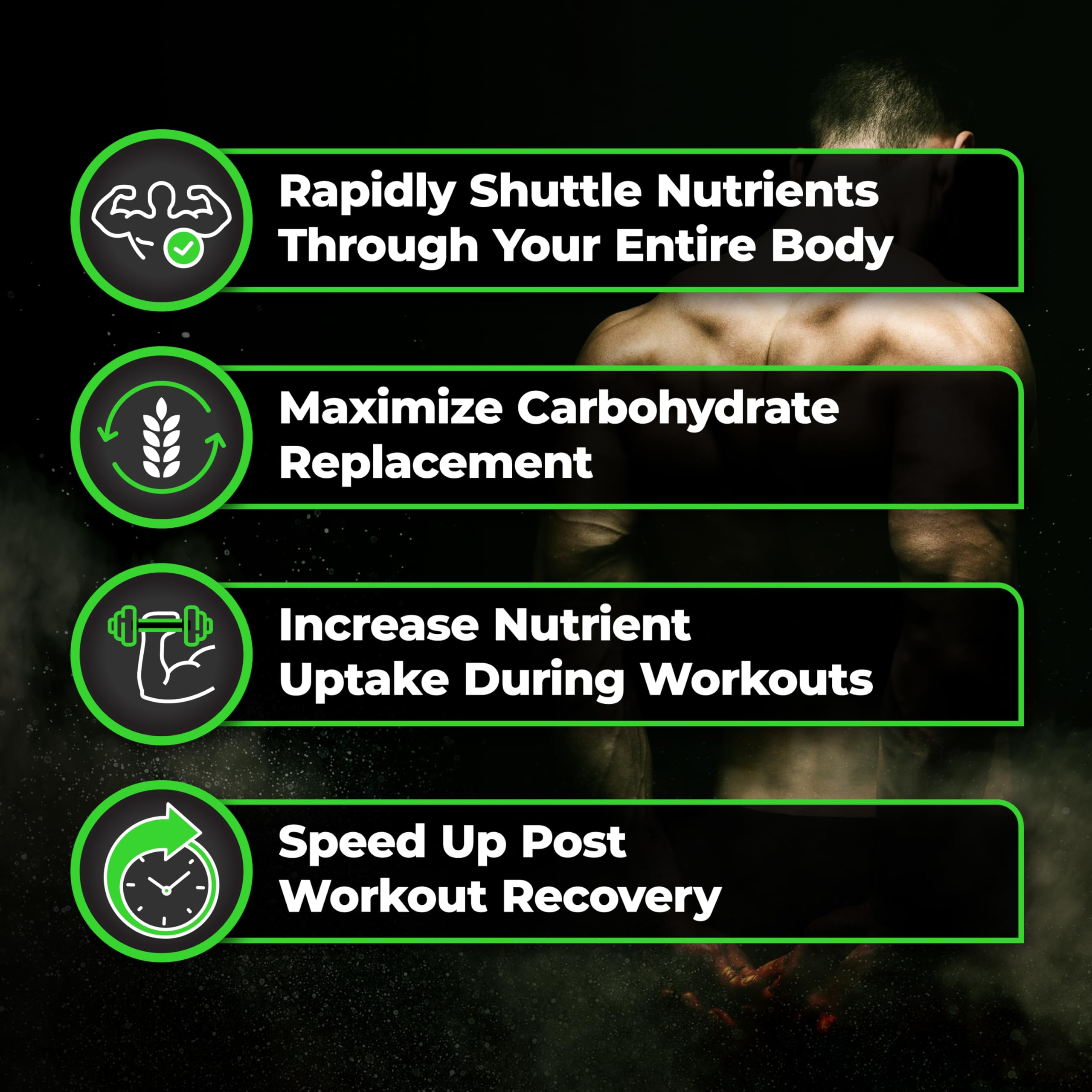 Species Nutrition Carbolyze post-workout serve emphasizes rapid glycogen refuel with zero added sugar.