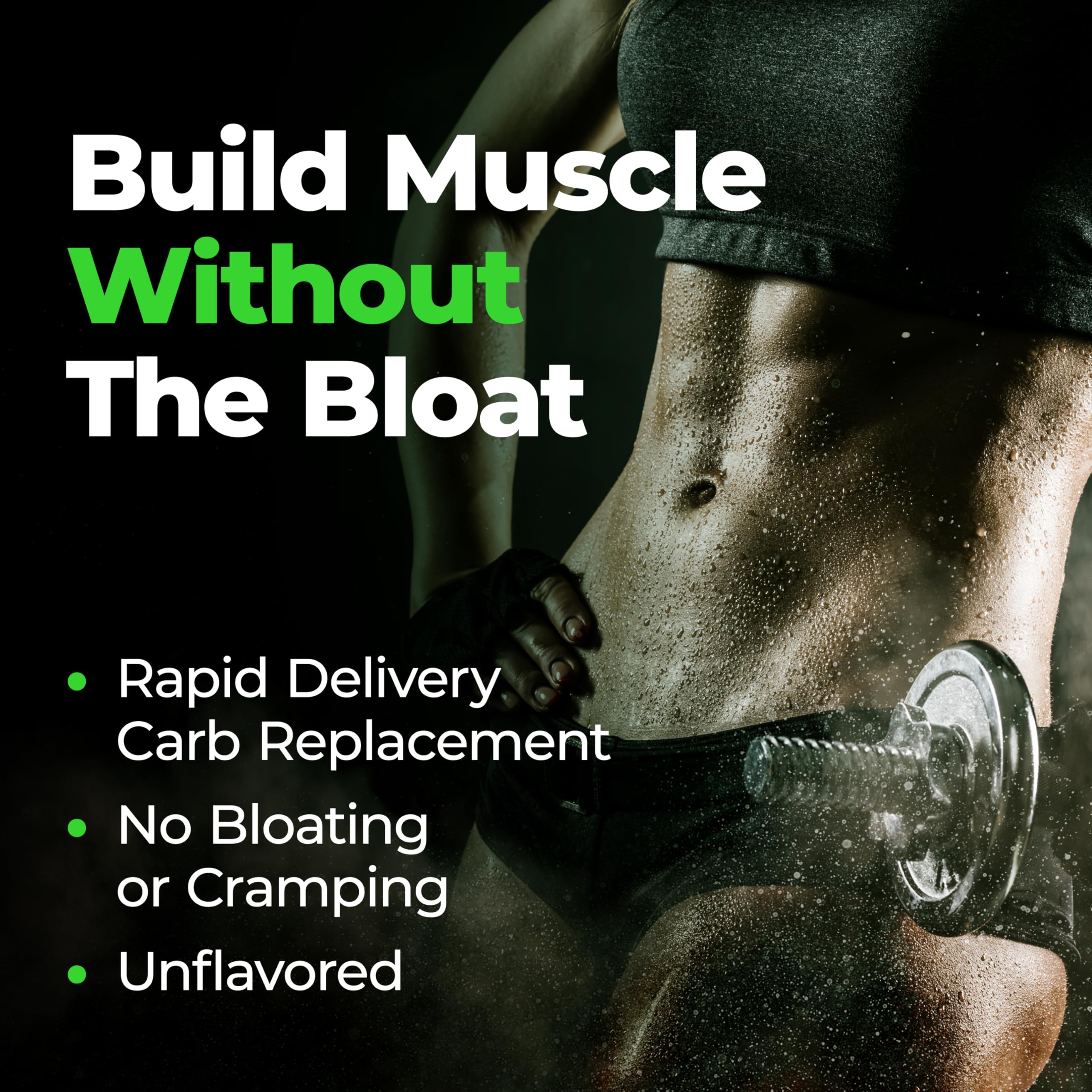 Species Nutrition Carbolyze powder dispense captures unflavored powder mix ideal for post-workout recovery.