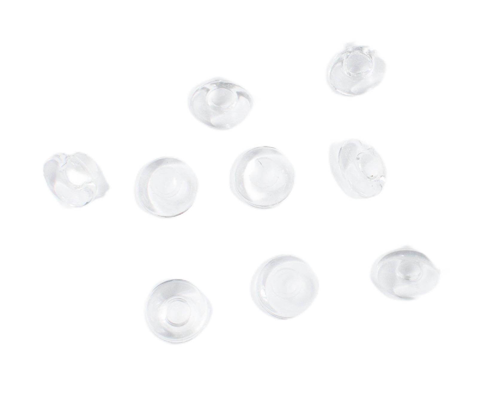 Soft silicone rimless nose pads for spectacles