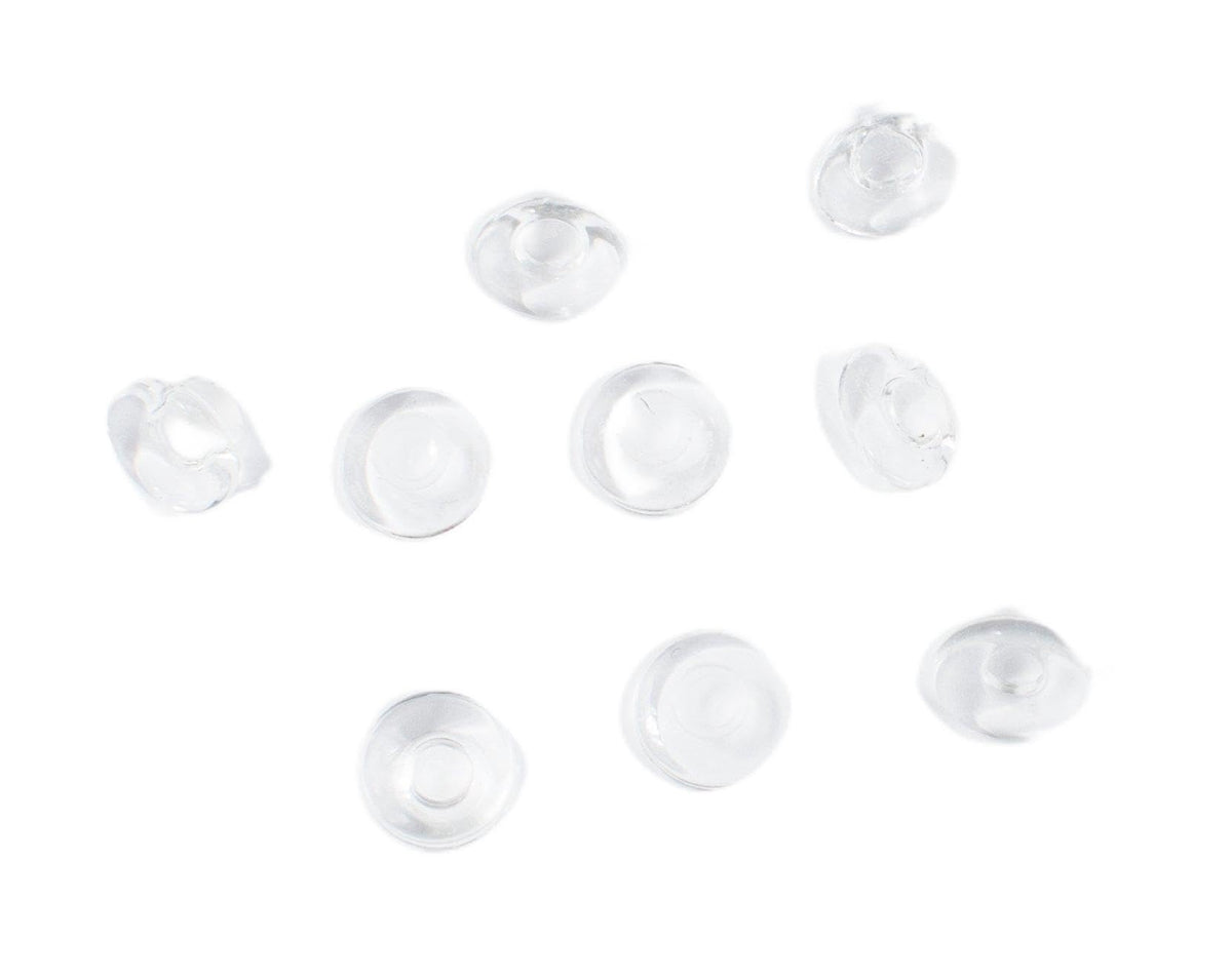 Soft silicone rimless nose pads for spectacles