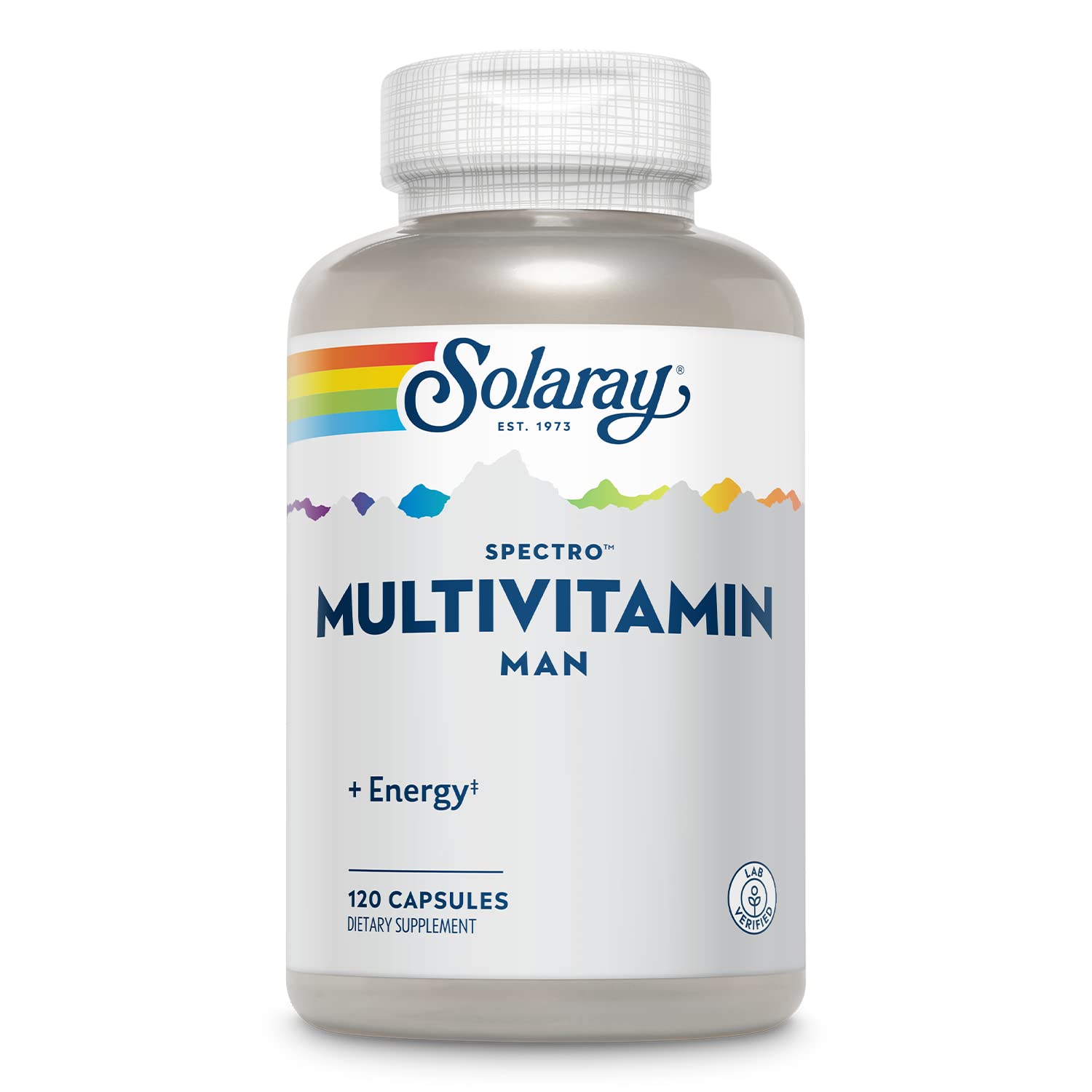 SOLARAY Spectro Men Multivitamin bottle and capsules