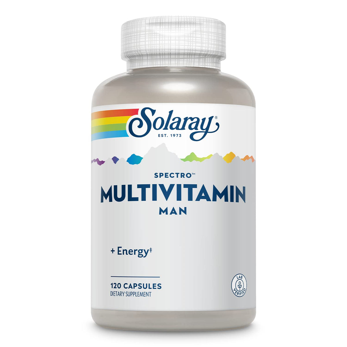 SOLARAY Spectro Men Multivitamin bottle and capsules