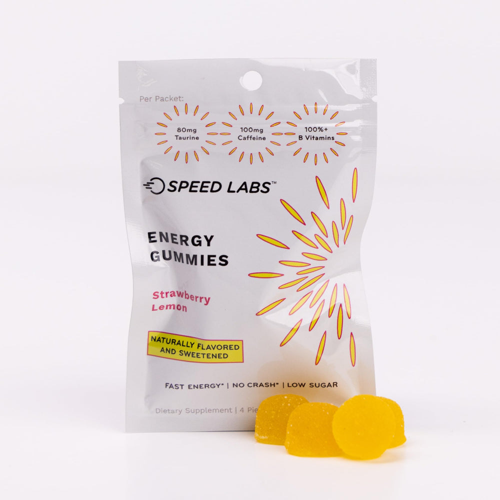 Gummies on the go in a travel pack