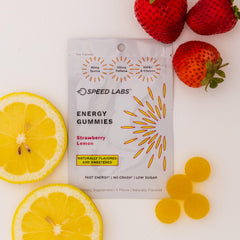Box packaging for Speed Labs Energy Gummies with 32 pieces