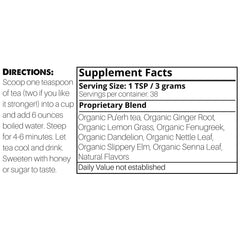 Hot cup of SpeedyVite Colon Detox Tea brewed with steam