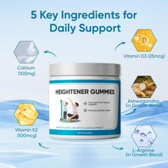 SPEORARY Heightener gummies with Ashwagandha signaling calm balance support