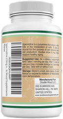 Third-party testing seal on Spermidine supplement packaging