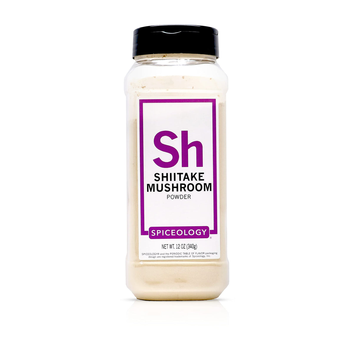 Spiceology Shiitake Mushroom Powder canister close-up