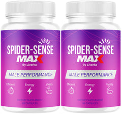 Front view of Spider Sense Max pills bottle for men