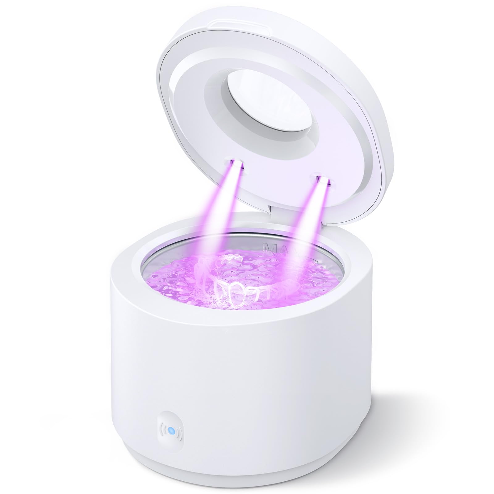 Top view of spieokgt Ultrasonic Retainer Cleaner Machine with lid closed