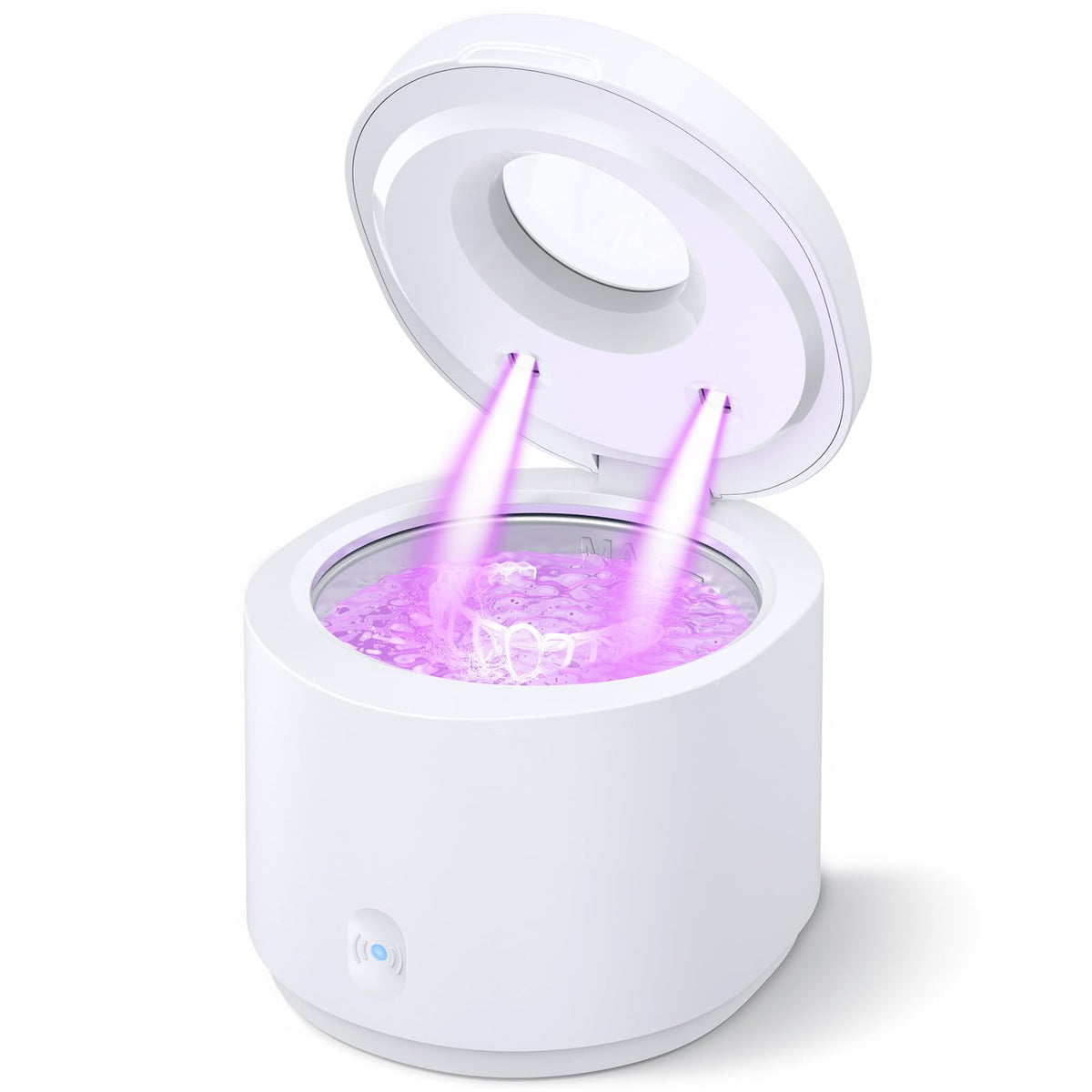 Top view of spieokgt Ultrasonic Retainer Cleaner Machine with lid closed