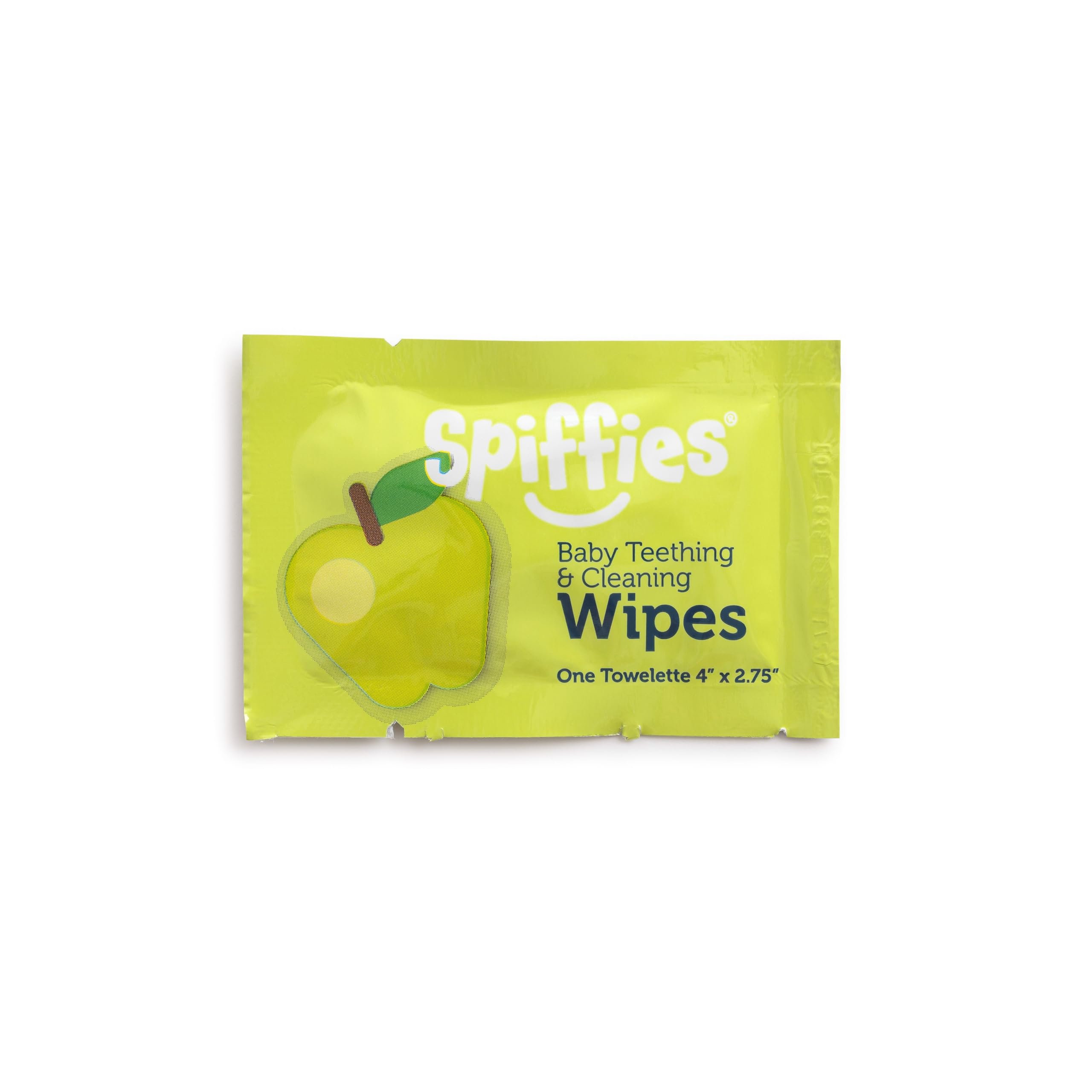 Close-up of fluoride-free, benzocaine-free baby dental wipes