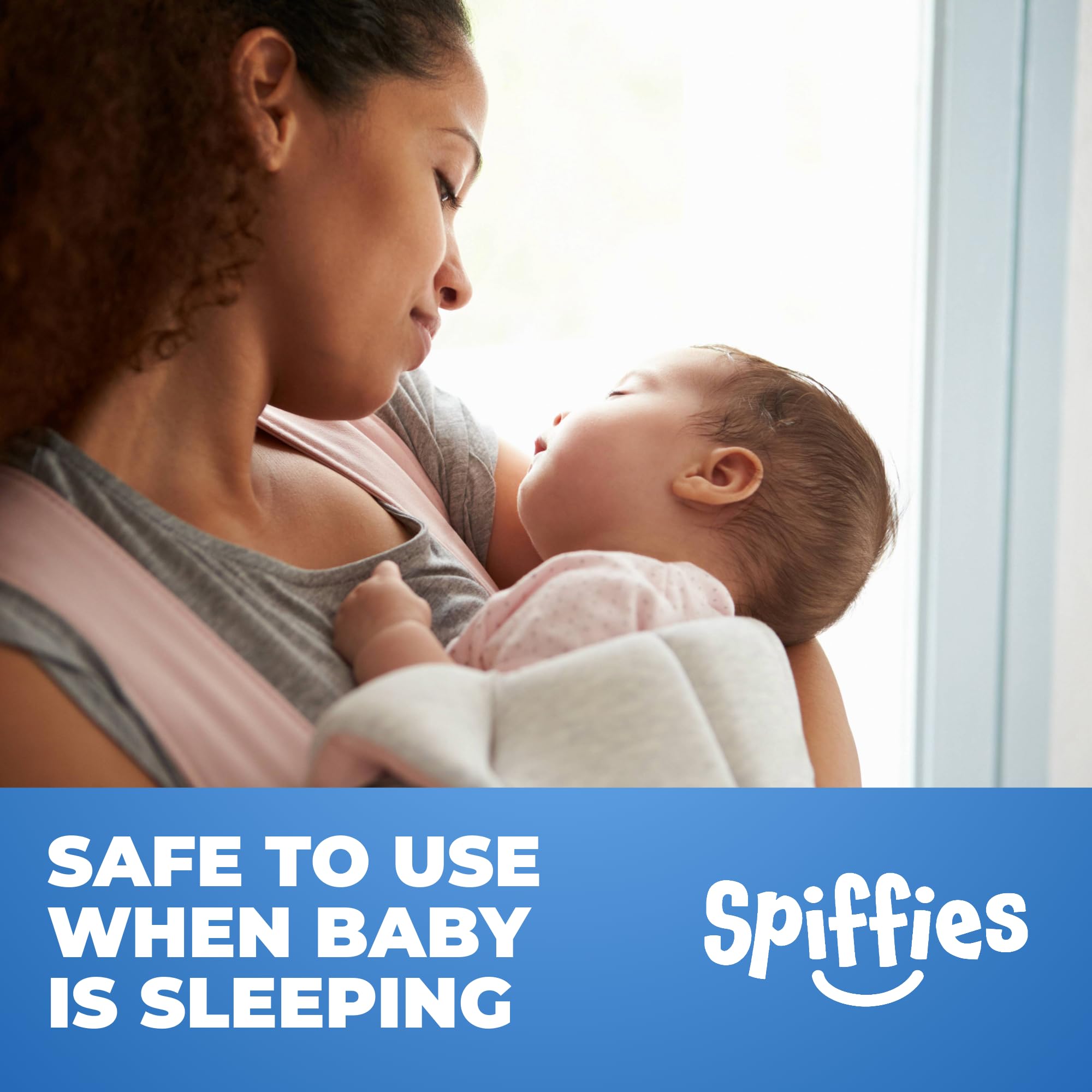 Travel-ready Spiffies baby teeth wipes in a diaper bag