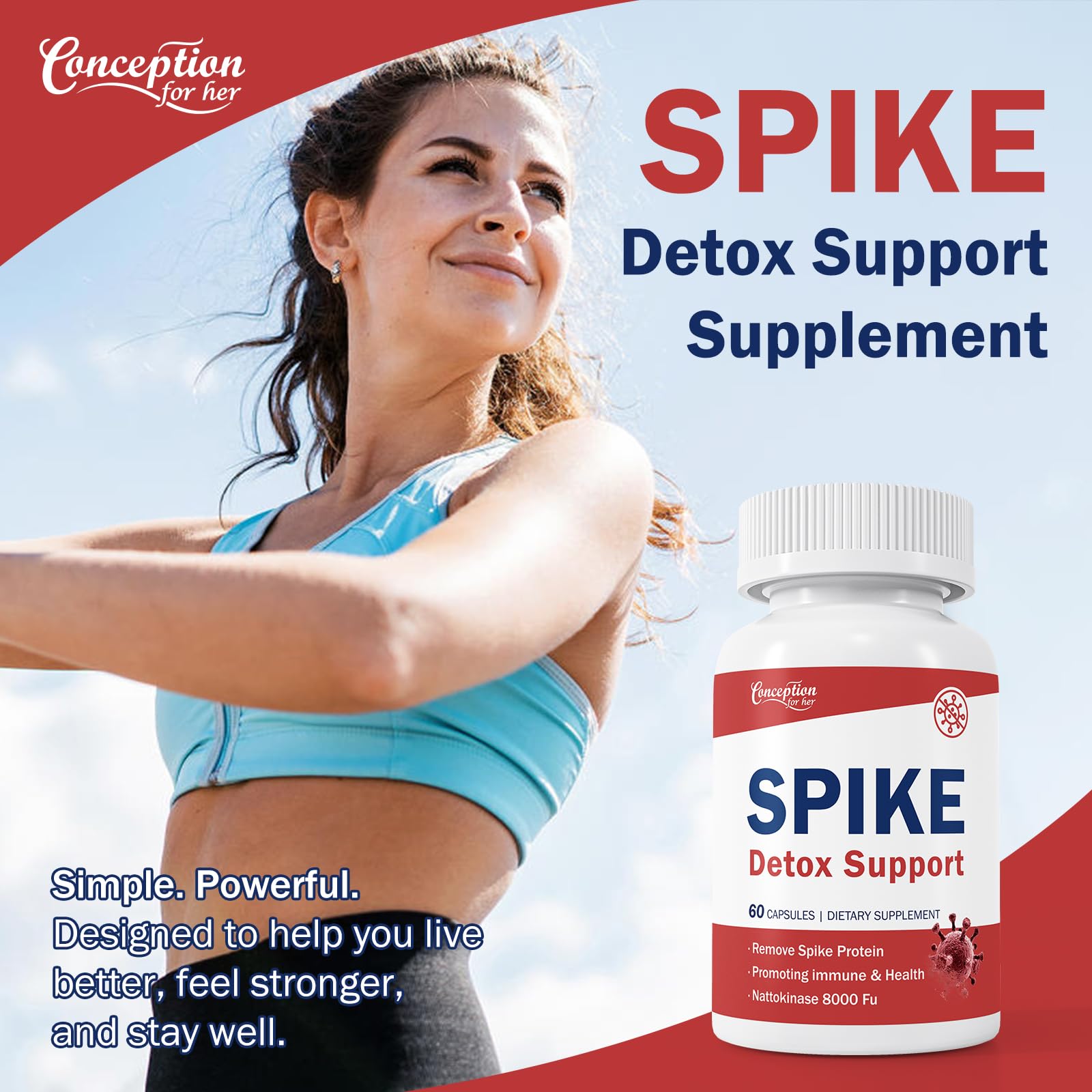 Lifestyle image showing a 30-day plan for Spike Detox Support routine