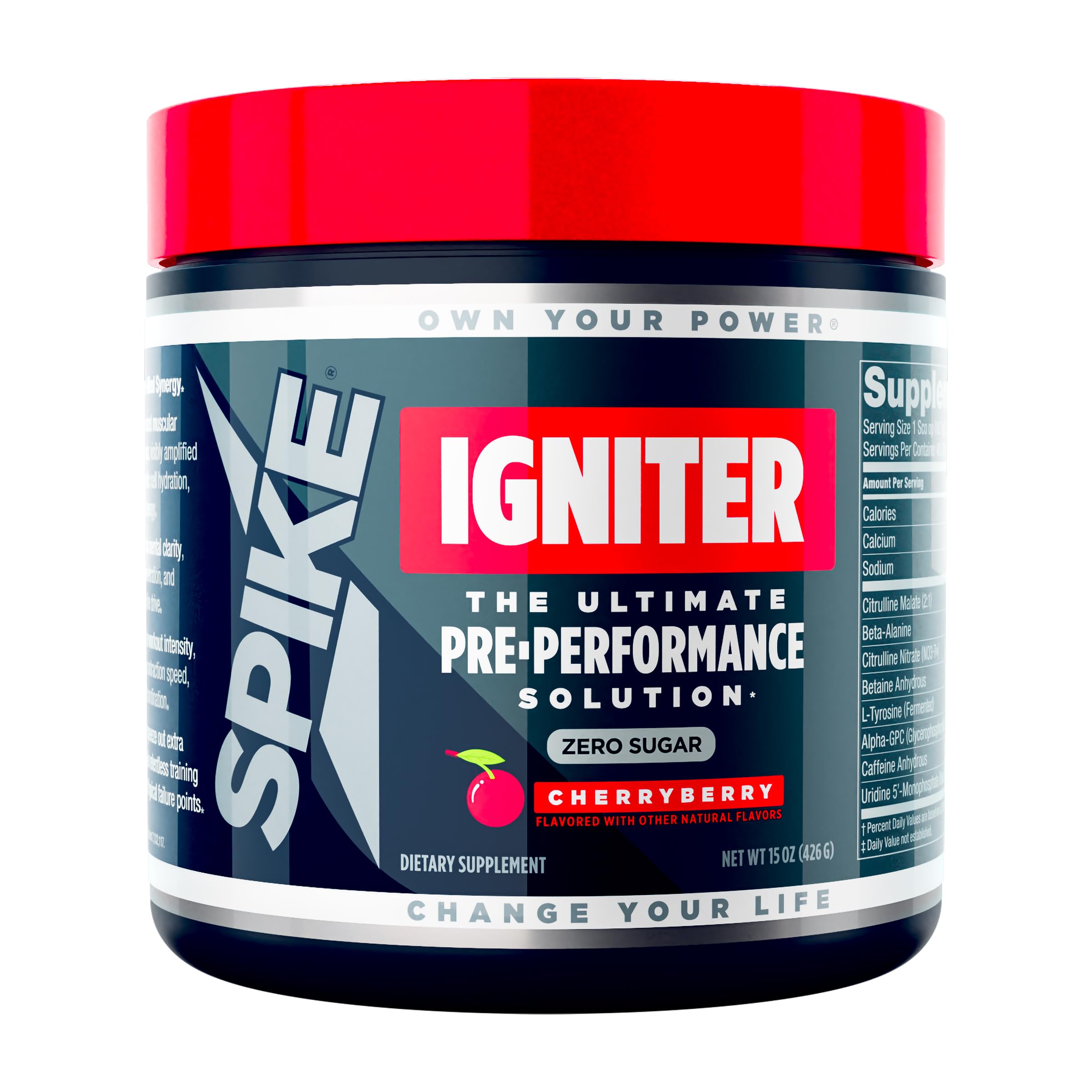 Spike Igniter CherryBerry container and scoop
