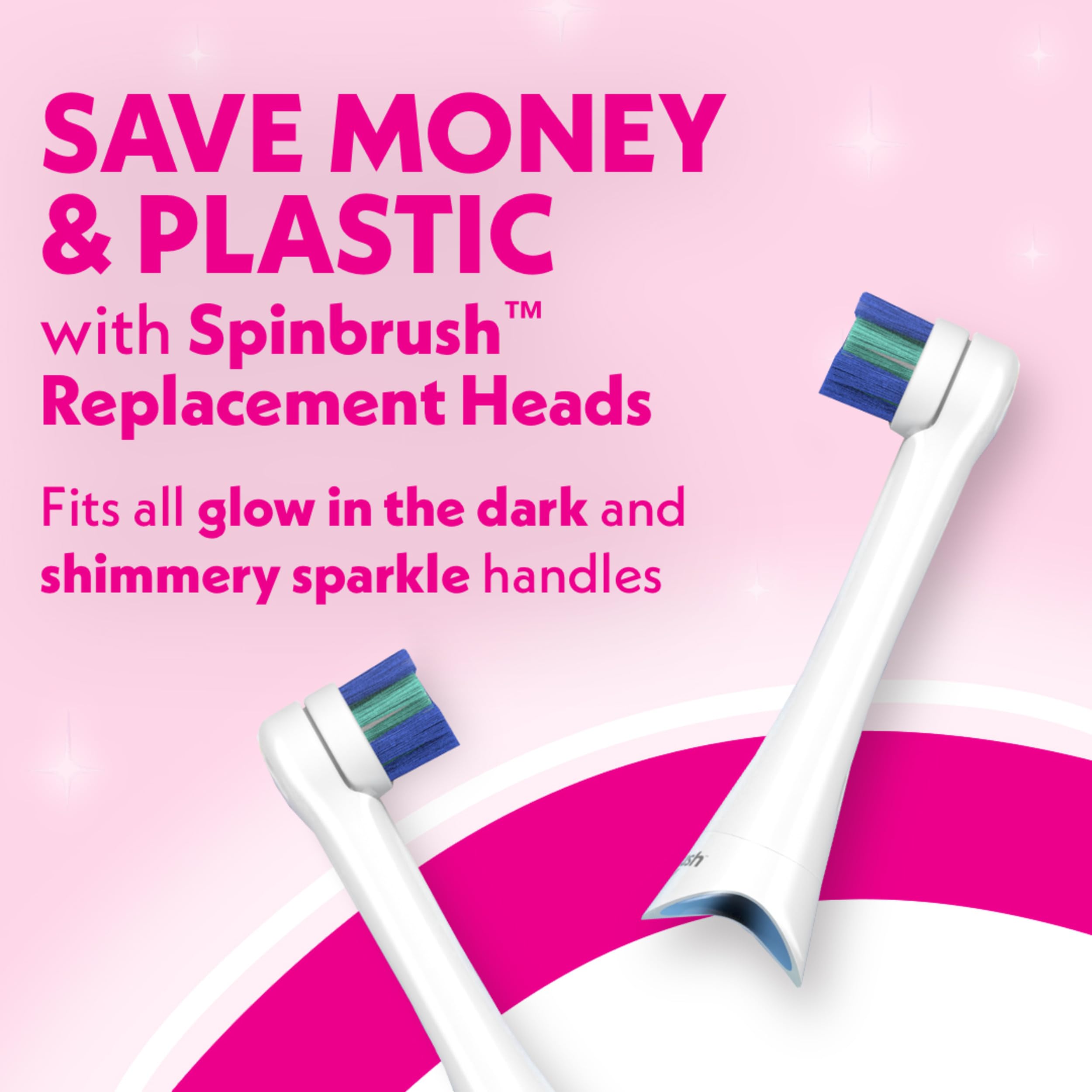 Replacement brush heads for Spinbrush Kids