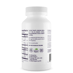 Healthy Origins Organic Spirulina 500 Mg bottle back label