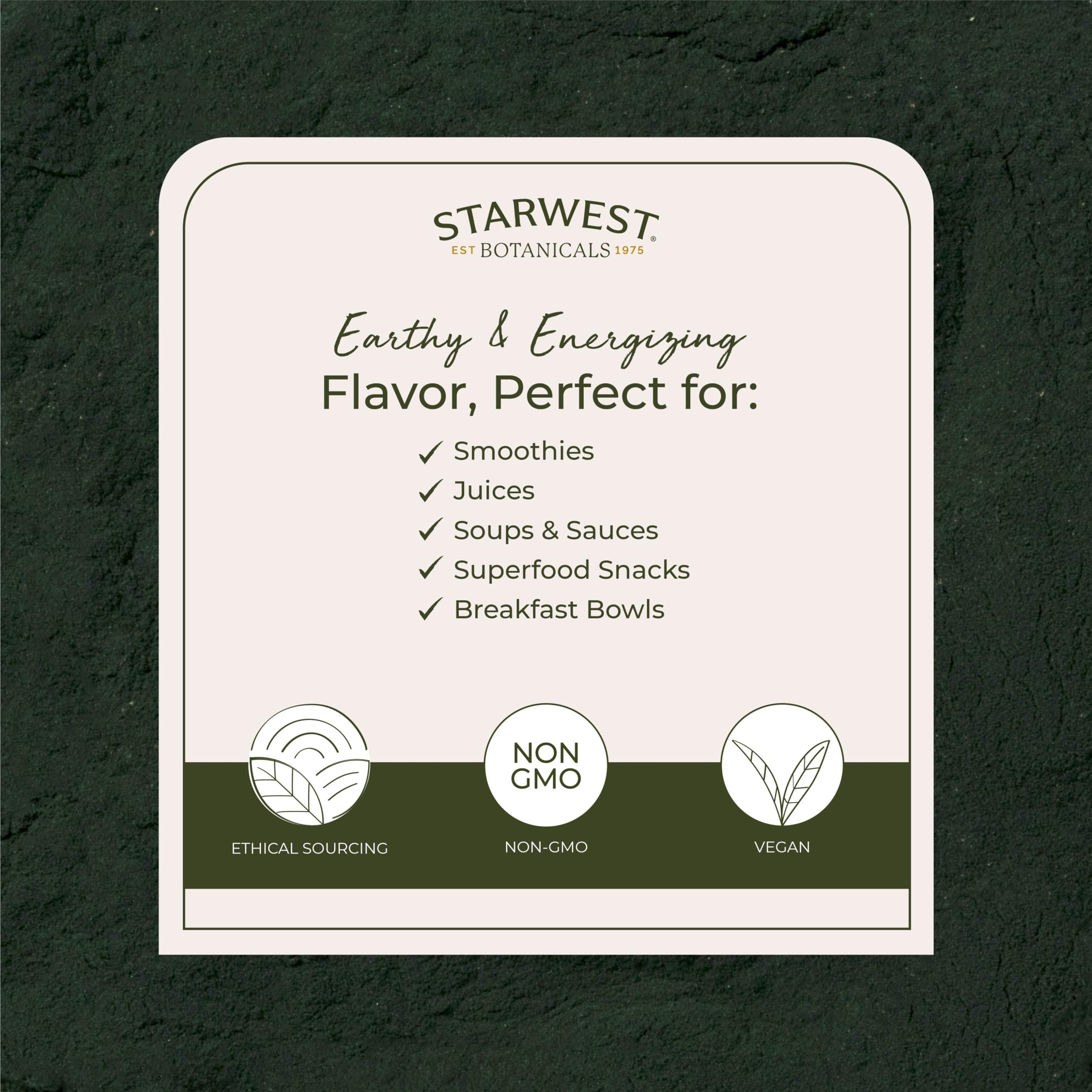Spirulina powder packaging for organic product