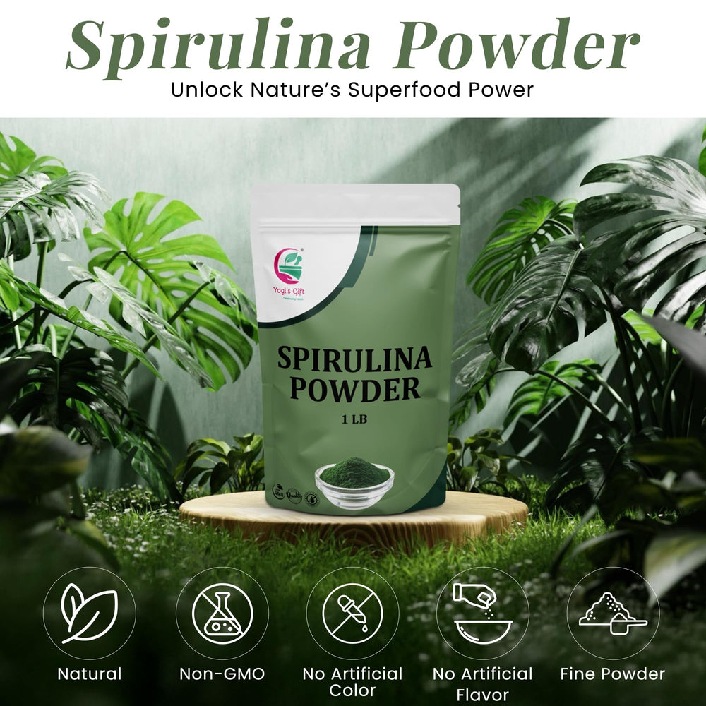 Spirulina-based smoothie in a glass