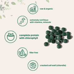 Vegan protein-rich greens supplement packaging