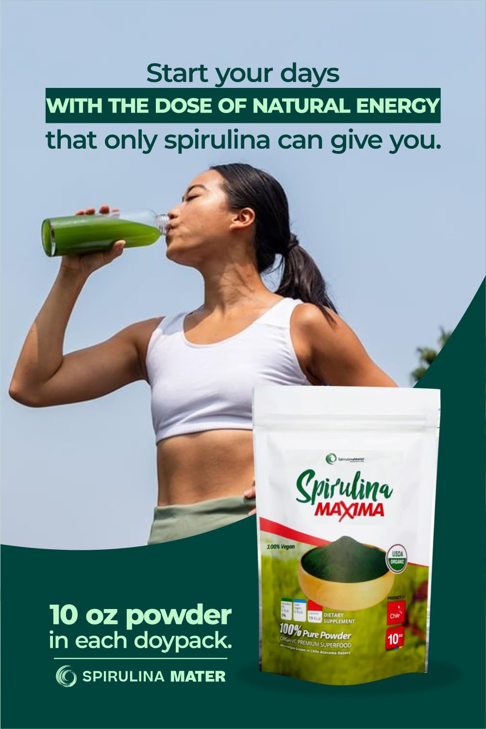 Serving suggestion: powder dissolved in water