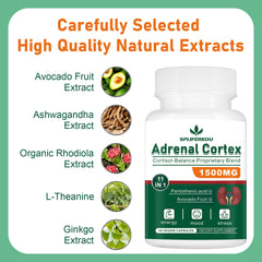 Pantothenic acid and Rhodiola ingredients illustration