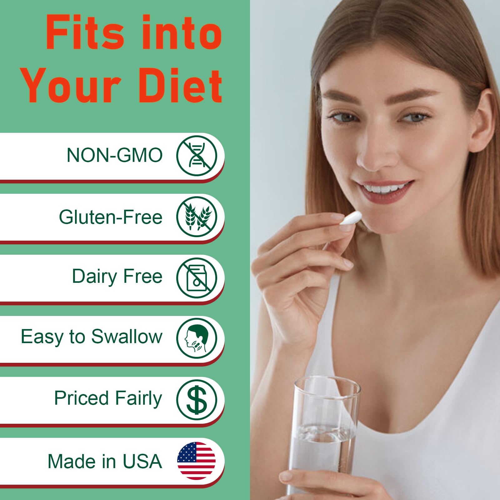 GMO-free, gluten-free and dairy-free label