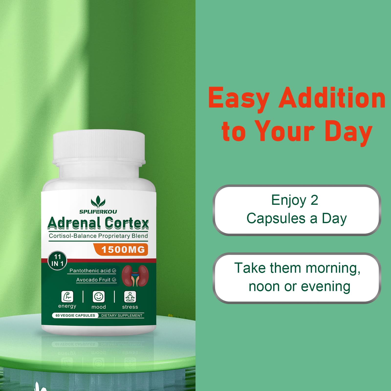 Supplement facts panel example