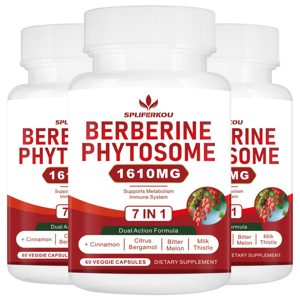 Spliferkou 7-in-1 Berberine Phytosome bottle and label