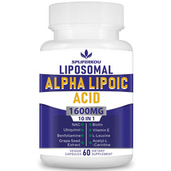 Bottle of Spliferkou Liposomal Alpha Lipoic Acid 1600mg – 60 capsules